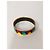 Hermès Bracciale Rigido in Smalto Multicolore e Metallo Dorato - vista 4