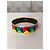 Hermès Bracciale Rigido in Smalto Multicolore e Metallo Dorato - vista 7