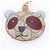Portachiavi Ciondolo Panda Gucci GG Supreme - vista 3