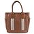 Saco Tote e de Ombro Burberry em couro castanho