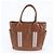 Saco Tote e de Ombro Burberry em couro castanho - vista 3