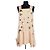 Vestido de seda beige Miu Miu