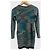 Missoni Print Kurzkleid Grün Schwarz Weiß Wolle M - Ansicht 3