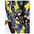 Abito Balenciaga con Stampa Floreale Blu e Gialla - vista 5