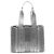 Chloé Sac à main et épaule Chloe Woody Medium en cuir, couleur Silver
