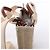 Borsa a mano 2Way Chloé Woody North South in tela e pelle Beige x Brown - vista 5