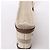 Borsa a mano 2Way Chloé Woody North South in tela e pelle Beige x Brown - vista 9