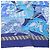 Hermès Carré 90 "Etendards et Bonnieres flag" Kaschmir x Seidentuch in Blau - Ansicht 7