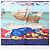 Hermès Carré 90 "Christoffer Columbus decouvre l'Amerique" Foulard di seta Blu - vista 2