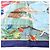 Hermès Carré 90 "Christoffer Columbus decouvre l'Amerique" Foulard di seta Blu - vista 3
