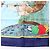 Hermès Carré 90 "Christoffer Columbus decouvre l'Amerique" Foulard di seta Blu - vista 5