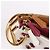 Borsa a pochette Fendi Triplet in pelle x borchie marrone 8BS001 - vista 3