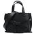 Loewe Gate Top Handle 2Way Handtasche aus Leder in Schwarz