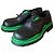 Bottega Veneta Scarpe Oxford in pelle Nero/Verde
