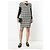Lanvin Black & White Geometric Print Viscose & Polyester Dress - view 8