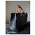 Gucci Bamboo Shopper Borsa in Pelle Nera e Porta Carte GG Set - vista 2
