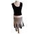 Autre Marque Wind Strickkleid gestreift - Schwarz/Beige