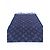 Sciarpa Louis Vuitton Monogram in Lana e Cashmere Blu Navy - vista 6