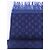 Louis Vuitton Monogram Scarf in Blue Wool and Cashmere - view 4