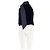Autre Marque Top senza maniche blu navy con scollo a drappeggio ME + EM