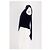 Autre Marque Top senza maniche blu navy con scollo a drappeggio ME + EM - vista 4