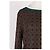 Autre Marque SIYU Pullover mit geometrischem Muster Braun - Ansicht 4