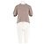 Autre Marque Top ME + EM in cotone bianco a righe con maniche a sbuffo