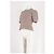 Autre Marque Top ME + EM in cotone bianco a righe con maniche a sbuffo - vista 5