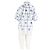 Top de algodão branco SéZane com bordados florais azuis - vista 6