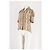 Autre Marque Top FRAME in seta beige con stampa animalier - vista 5