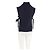 Soeur Ärmelloser Rollkragenpullover aus Wolle in Marineblau - Ansicht 2