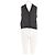 Autre Marque ME + EM Gestreifter Wollstrickjacke Grau