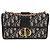 Christian Dior borsa a tracolla 30 Montaigne monogram blu navy
