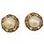 CHANEL Earring Metal Gold Tone White CC - vista 13
