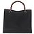 GUCCI Bamboo Hand Bag Leather Black Gold 002 1186 0260 - vista 13