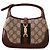 Gucci Jackie 1961 Monogramm Lederhandtasche Braun
