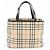 Saco Tote em couro Burberry Nova Check - vista 3