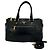 Tote Bolsa 2-Way em couro preto Prada