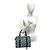 Borsa Mini Boston Christian Dior con motivo Trotter blu navy - vista 2