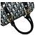 Borsa Mini Boston Christian Dior con motivo Trotter blu navy - vista 4