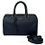 Autre Marque Saint Laurent Boston Bag aus blauem Leder