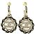 Orecchini Chanel B26C con strass, design a catena e logo Coco Mark