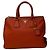 Sac à main Prada Vitello Daino Papaya