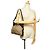 Gucci Borsa a tracolla in tela beige e pelle marrone scuro - vista 3