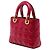 Dior Red Small Crinkled Patent Cannage My ABCDior Lady Dior - vista 2