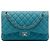 Chanel Blue Jumbo Classic Caviar Double Flap