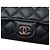 Estojo de óculos Chanel Black CC Quilted Caviar com corrente - vista 5