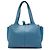 Céline Celine Bolso Tote Trifold Pequeño de Cuero Azul