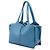 Céline Celine Bolso Tote Trifold Pequeño de Cuero Azul - vista 2