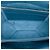 Céline Celine Bolso Tote Trifold Pequeño de Cuero Azul - vista 4